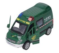 TOPINCN Alloy Mini Car Toys Withdraw Emergency Transport Vehicle with Lighting Music for Children 14x6x7.5 Cm (Medium Size Courier Car)