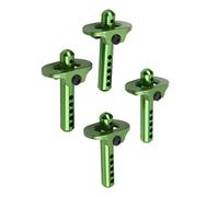 TOPINCN Aluminum Alloy Body Posts, Car Shell Column Body Shakeproof High Strength Reasonable Design for Big Rock Vehicles for 1/10 Vehicles (Green)