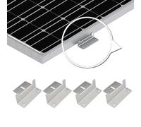 TOPINCN Aluminum Alloy Solar Panel Z Brackets Power-Saving Mounting Bracket for RV Trailer Boat, Easy Installation for Outdoor Areas