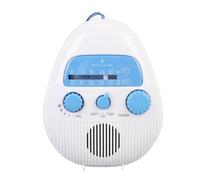 TOPINCN AM FM Shower Radio, Splashproof Bathroom Hanging Easy Tuning Radio with Speaker and Top Handle, Clear Sound Quality, Portable and Compact, Suitable for Kitchen Outdoor