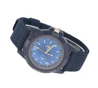 TOPINCN Analog Military Wristwatch Durable Electronic Watch for Army Men Round Nylon Strap Watch Black/Silver/Blue/Army Green/Coffee (SWI Blue)