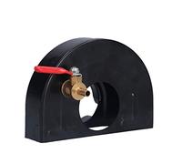 TOPINCN Angle Grinder Dust Cover Adjustable Water Outlet Surface Grinding Dust Shroud with Brass Valve for Grinder Guard Kit, Durable Cast Iron Material for Angle Accessories, Suitable for