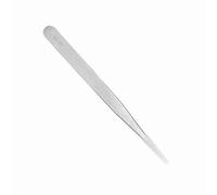 TOPINCN Anti-Allergic Stainless Steel Eyelashes Grafting Tweezers for False Eyelashes, Easy-to-Use Eyelash Picking Tool for Jewelry Craft, Suitable for Nail Art School, Silver (Silver Straight