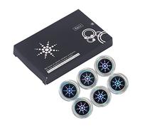 TOPINCN Anti Radiation Patch, Negative Ion 6PCS Round Radiation Protection Sticker EMF Heat Absorption Multifunctional for Microwave Oven (Silver)