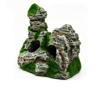 TOPINCN Aquarium Rock Cave Ornament Artificial Mountain Landscape Decor Fish Tank Accessories, Ideal for Betta, Snails, (F416A)
