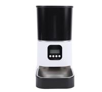 TOPINCN Automatic Cat Feeder 6L LCD Display Timed Cat Food Dispenser with Dual Power USB Battery Emergency Backup Zero Cleaning Corners for Home Cats Multiple Pets