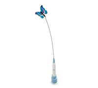 TOPINCN Automatic Cat Teaser Wand Interactive Cat Toy with Fluttering Butterflies 360 Rotation USB Rechargeable Suction Cup Base for Indoor Cats Kittens (Rechargeable)
