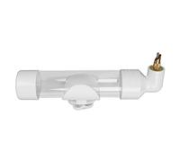 TOPINCN Automatic Drinking Device with No Drip Spout for Easy Drinking Water Access for Small Medium Large Birds Safe Acrylic 220ML (White)