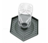TOPINCN Automatic Water Feeder for Reptiles, Large Non Slip Water Dish with Detachable Bowl, Escape Proof Drinking Station for Leopard Gecko Tortoise Bearded Dragon Snake (Dark Green)