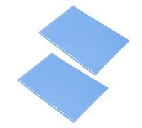 TOPINCN B5 Translucent Rollable PP Paper Cover for Reports and Presentations 50pcs, Flexible and Lightweight Hole Page Protector for DIY Tasks, Suitable for Preserving Important Documents and (Blue)