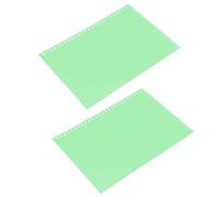 TOPINCN B5 Translucent Rollable PP Paper Cover for Reports and Presentations 50pcs, Flexible and Lightweight Hole Page Protector for DIY Tasks, Suitable for Preserving Important Documents and (Green)