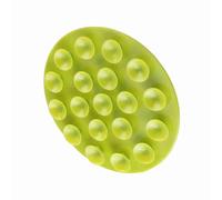 TOPINCN Baby Kids Magic Suction Mat Double Sided Suckers Anti Slip Plate Bowl Cutlery Placemat, Environmental-friendly TPR Material, 3 Lovely Colors, Table or Wall Attachment (Green)
