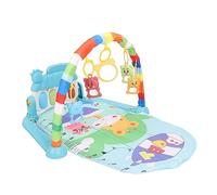 TOPINCN Baby Play Piano Gym Mat Infant Activity Playmat with 5 Removable Toys Lights Music for Tummy Time Newborns Toddlers (Giraffe in Hot Air Balloon)