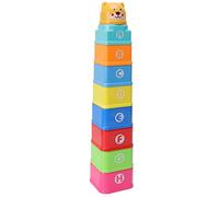 TOPINCN Baby Stacking Toys Cartoon Learn Square Numbers - Develop Hand -eye Coordination for Toddlers 9 Stacking Cups for Kindergarten Decorations