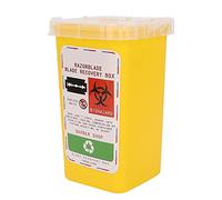 TOPINCN Barbershop Hair Salon Vane/Wing Disposal Container Safe Shaving Vane/Wing Collect Box for Professional Use (Yellow)