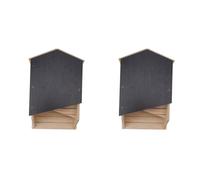 TOPINCN Bat House Bat Box Double Chamber Outdoor House Nursery Bat Shelter Habitatbig Bat Box Handcrafted Box Shelter for Outdoor Garden Patio Yard