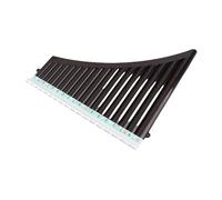 TOPINCN Beginner 18 Pipes Pan Flute Key of C Mouthpiece Included for Improved Lung Capacity (Black)