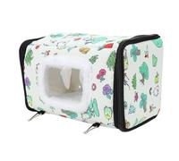 TOPINCN Bird Bed Hammock Shelter Winter Warm Bird House Cotton Hanging for Cockatiels Budgies Parakeets with Transparent Window Easy Installation (M)