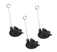 TOPINCN Bird Feeder Wall Hanger, 3 Pcs ABS Material Window Suction Cup Hanger Bracket For Bird Feeder, Heavy Duty Wind Chimes Plant