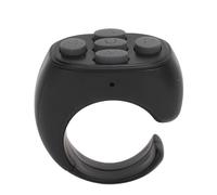 TOPINCN Bluetooth Remote Control Page Turner Ergonomic and Smart for Effortless E Book Reading on App, ABS Material, 1 Unit (Black)