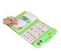 TOPINCN Book of English and French of Bilingual Learning with Drawings Cartoons, Interactive Educational Toys for Children, Light and Laptops, Ideals for the Home and the Use Travel (Green)