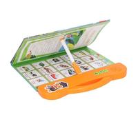 TOPINCN Book of English and French of Bilingual Learning with Drawings Cartoons, Interactive Educational Toys for Children, Light and Laptops, Ideals for the Home and the Use Travel (Orange)