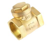 TOPINCN Brass Swing Check Valve 232PSI Prevent Water Backflow for Water System DN40 Female Thread Yellow 8.5 X 7cm 1pc