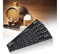 TOPINCN Brewing Adhesive Thermometer Homebrew 5pcs Stick on LCD Sticker for Beer & Wine Fermentation with Strong Adhesive for Homebrewers, ABS Material