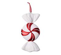 TOPINCN Candy Cane Ornament, Red White Christmas Tree Pendant, DIY Lollipops Xmas Decor, Large Hanging Candies Decoration with Windmill Shape for Holiday Party, Home Festive 32CM (Assorted Color #24)