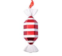 TOPINCN Candy Cane Ornament, Red White Christmas Tree Pendant, DIY Lollipops Xmas Decor, Large Hanging Candies Decoration with Windmill Shape for Holiday Party, Home Festive 32CM (Assorted Color #27)