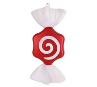 TOPINCN Candy Cane Ornament, Red White Christmas Tree Pendant, DIY Lollipops Xmas Decor, Large Hanging Candies Decoration with Windmill Shape for Holiday Party, Home Festive 32CM (Assorted Color #26)
