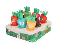 TOPINCN Carrots Harvest Toys Carrot Pull Toy Doll Game Radish Harvest Sorting Toy for Kids Early Education with Color Matchings Number Grip (1-9)