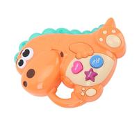 TOPINCN Cartoon Animal Dinosaur Music Toys with Several Sounds and Music Selection for, Colorful Lights Electronic Piano Toys for Babies (Orange)