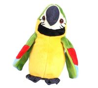 TOPINCN Cartoon Plush Toys Learn to Speak and Shake Your Head, Cute Early Education Toy for, Repeat Every Language That Repeats the Spoken Language, Fun for, Suitable for Lively Seasons (Green)