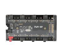 TOPINCN Case Fan Remote Control Hub with Mainboard Synchronization and Remote Control Button for PC Fan Connections and ARGB Lighting Effects for Custom PC builders.
