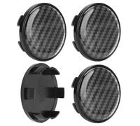 TOPINCN Central Layers of Plastic Wheel in the Universal Carbon Fiber Style for the Protection and Decoration of the Car Bucker, 4 -piece on -board Cube Cover for Modified or Original Cars, 54 Mm