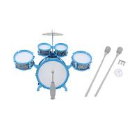 TOPINCN Children Jazz Set Loud Sound Music Learning Kit for Children, the Plastic All-little Battery Kit with Drumsticks and Stools, Adapted to Beginners and, Size 21.3 X 6.3 X 21, Inches