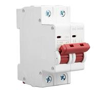 TOPINCN Circuit Breaker 63A DC 1000V MCB with 6000A Capacity | Fast trip system, Auxiliary arc extinguishing, Easy DIN rail installation, Ideal for electric vehicles, Long mechanical life