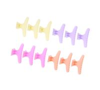 TOPINCN Colorful Hair Clamp/Holder Set Anti-Slip Handle Pulling Tool for Hairdressing Section - 12Pcs Holding Hair Clamp/Holder for Salon Styling Professionals (#2)