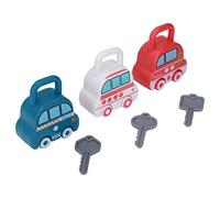 TOPINCN Colorful Learning Locks Important Toys Fine Motor Skills Development Lock Key Toys for Interactive Play, Learn with Keys