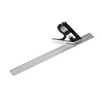 TOPINCN Combination Squares Stainless Steel High Accuracy Ruler for Woodworking Construction, Balance Measurement Drilling Tool for Carpenters, 11.81" Carpenter Squares for Rafters, Decks, Stairs