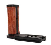 TOPINCN Comfortable Grip Wood Camera Handling Bracket for the Micro-SLR Camera, Multifunctional L-plate for Horizontal Vertical Recordings, Compatible with the Most Cages