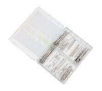 TOPINCN Compact Watch Strap Pressure Bars Pin Set Portable Watch Repair Tool Kit 100 Sets Ideal for On The Go Repairs Stainless Steel
