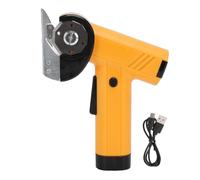 TOPINCN Cordless Electric Scissors,Electric Box Cutter with Safety Automatic Fabric Scissors Heavy Duty for Cardboard Carpet Leather (Yellow)