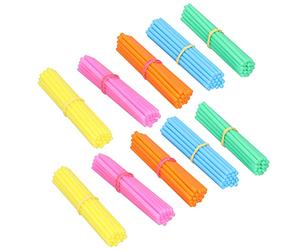 TOPINCN Counting Stick Arithmetic Training Tool Colorful Plastic Sticks for Kids Addition and Subtraction Learning for Elementary School Students and Family Counseling, 100Pcs