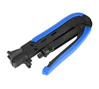 TOPINCN Crimping Pliers, Steel Cable Crimper with Adjustable Screw Head, | Crimping Pliers, Steel Cable Crimper with Adjustable Screw Head, Precise F Connector Compression for RG59 Use, Ergonomic