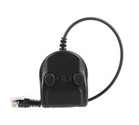 TOPINCN Crystal Headset Adapter Volume Control for Call Center Training, Dual Jack with Mute Switch, Great for Supervisor Monitoring, ABS Material