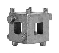 TOPINCN Cube Brake Piston Tool Sturdy Disc Brake Adaptor for Rear Wheel Disc Brakes, Easy Operation for Most Domestic Vehicles, Carbon Steel Silver