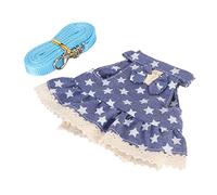 TOPINCN Cute Blue Stars Rabbit belt. Adjustable Soft Vest Dress Set for Small Pets Wandel Hamsters Ferret Ferret Guinea Pigs (S Type 2)