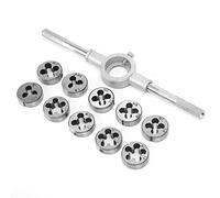 TOPINCN Die Wrench Set Fine Tapered Screws and Durable Dies for Smooth Tapping - Ideal for Mechanical Manufacturing